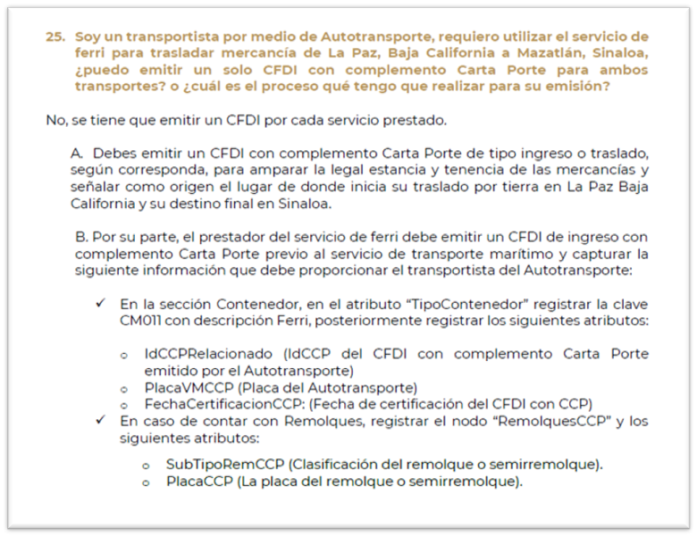 CFDI y Carta Porte 3.1 para remolques